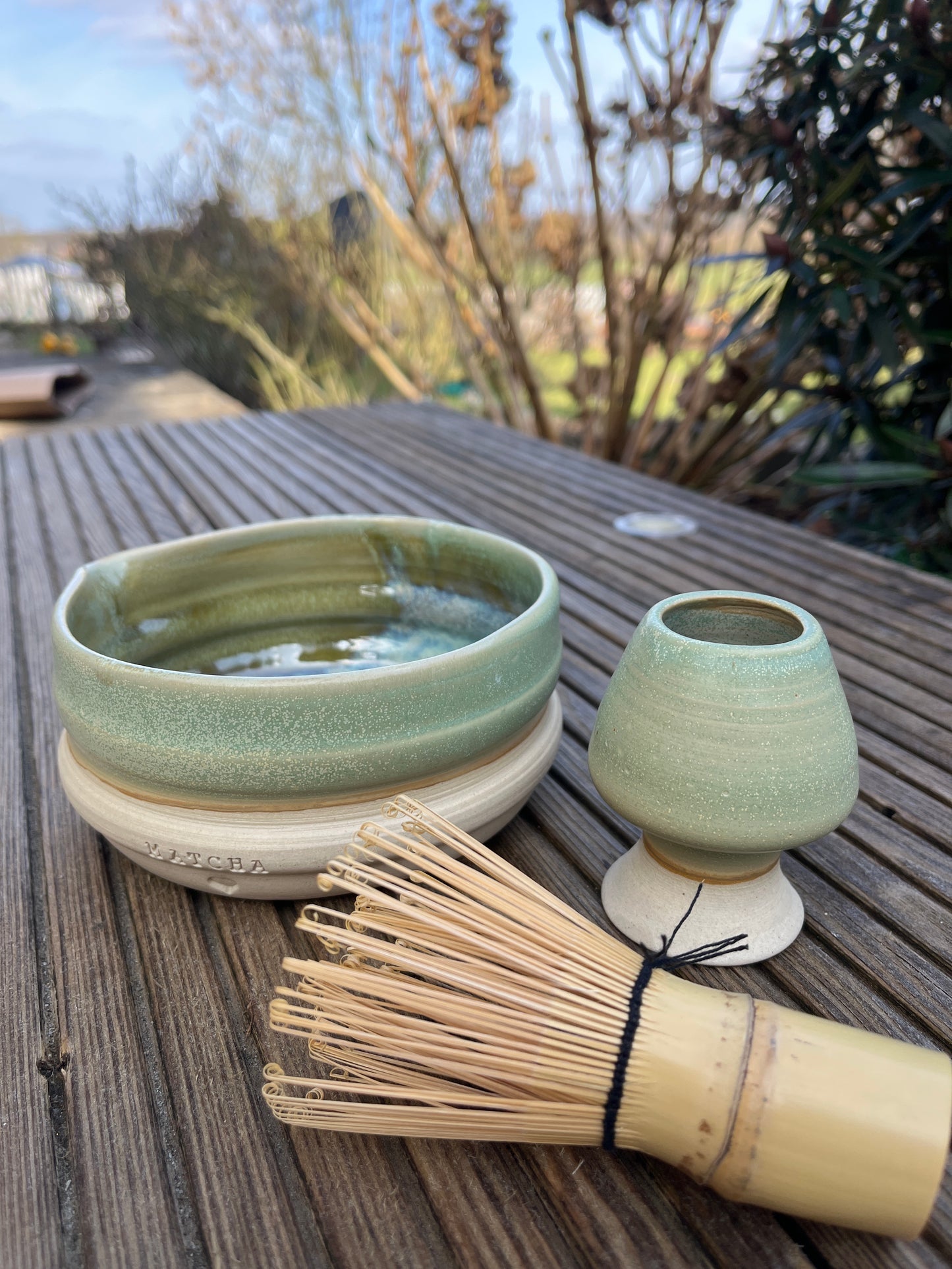 Matcha Set Grüne Aue