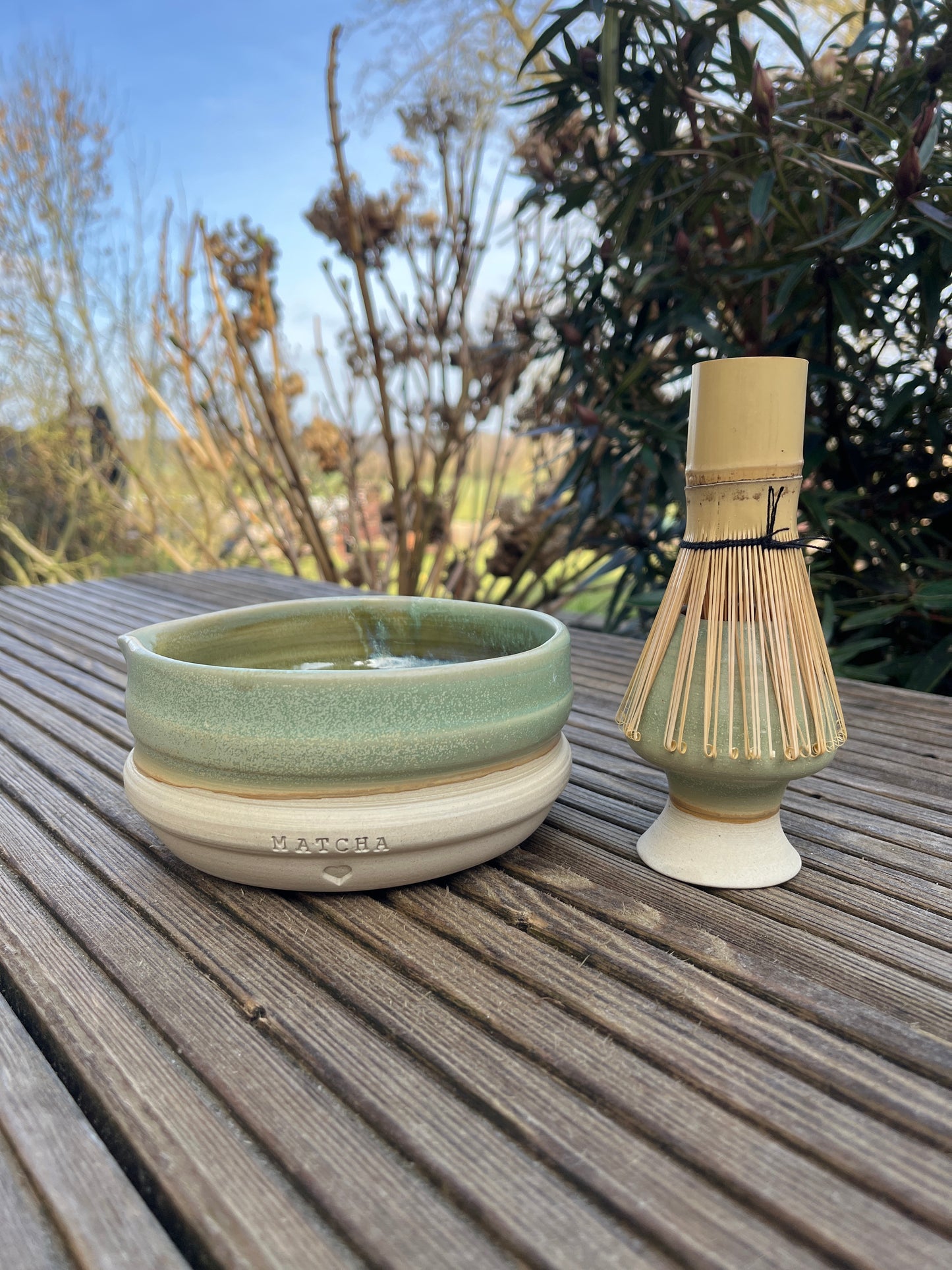 Matcha Set Grüne Aue
