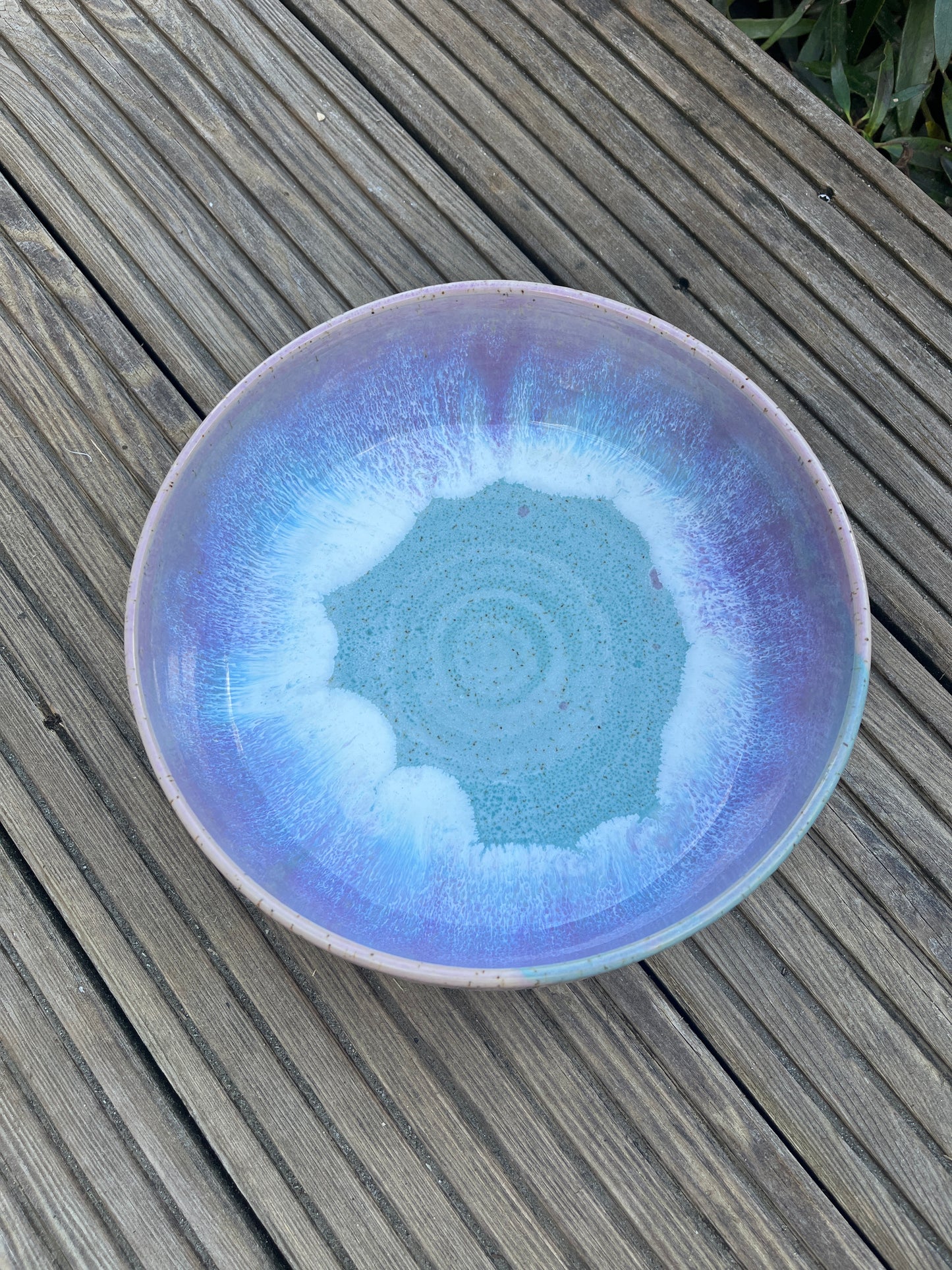 Große Schale in der Farbe Amethist/ Türkisgranit